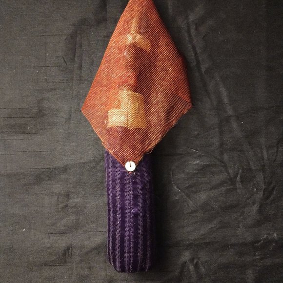 RARE VTG HANDMADE WOOD FACED DOLL ROYALTY SAND FILLED INDIA - Picture 3 of 3